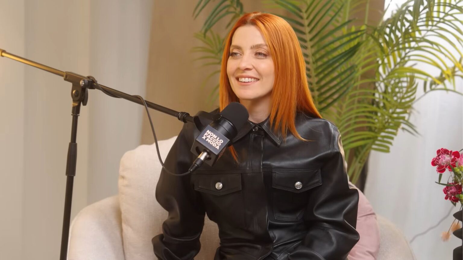 Noemi durante un'intervista