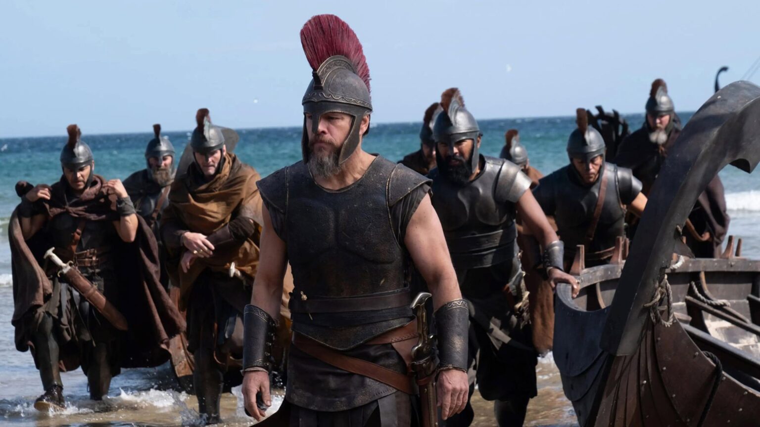 Perché Nolan ha portato 40 pecore in una grotta piena di api per girare una scena: tutti i luoghi dove Nolan ha girato la sua Odissea Una scena dal film The Odyssey