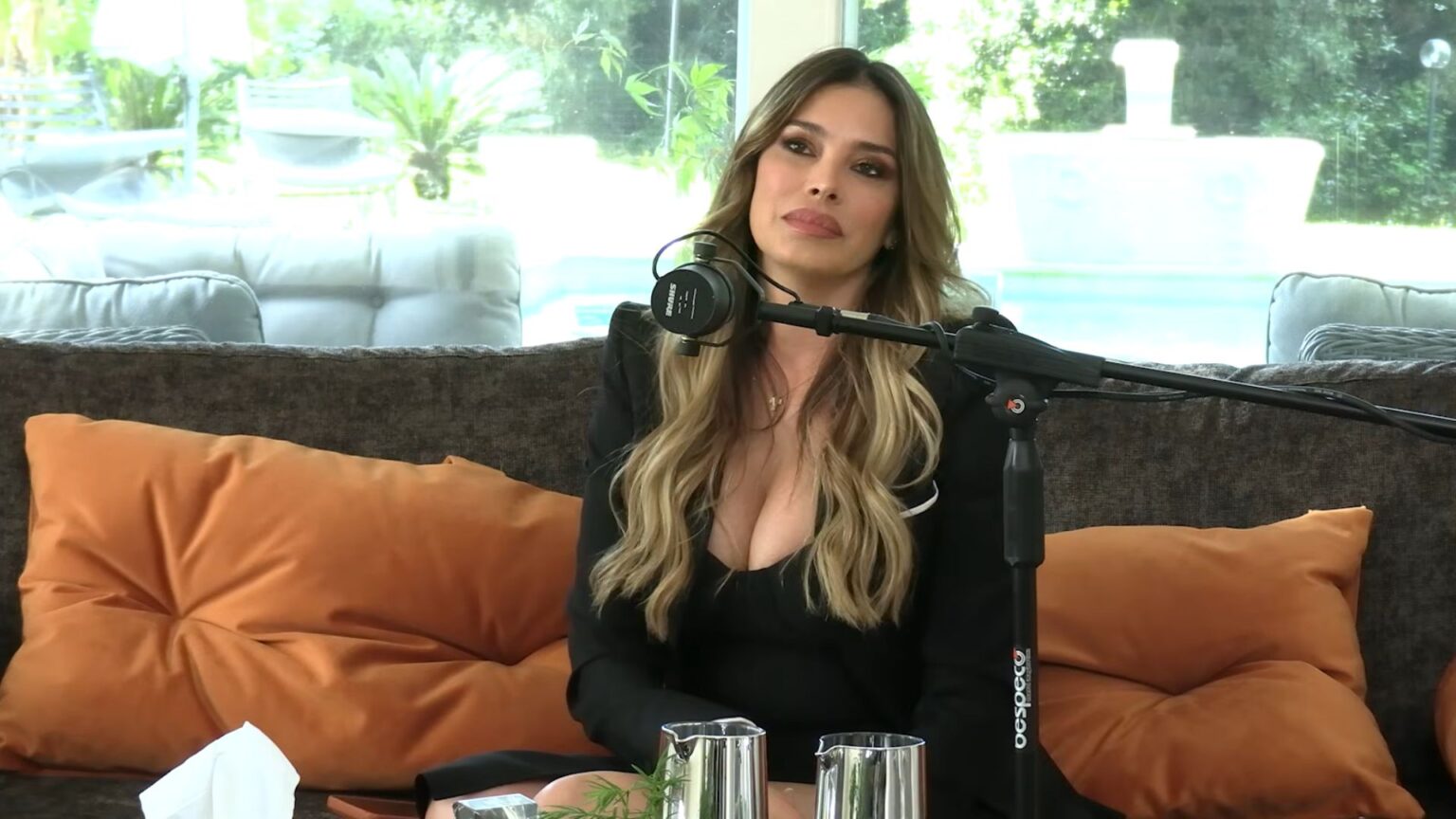 Aida Yespica durante un'intervista