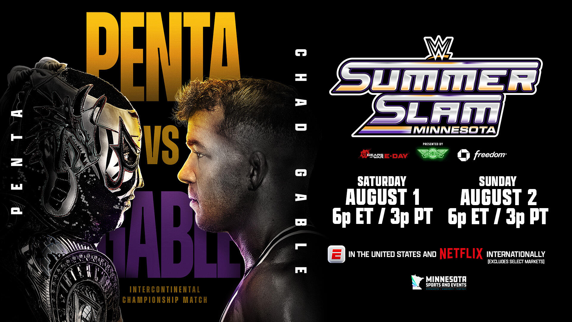 Penta vs Chad Gable - Uno dei match di cartello di SummerSlam