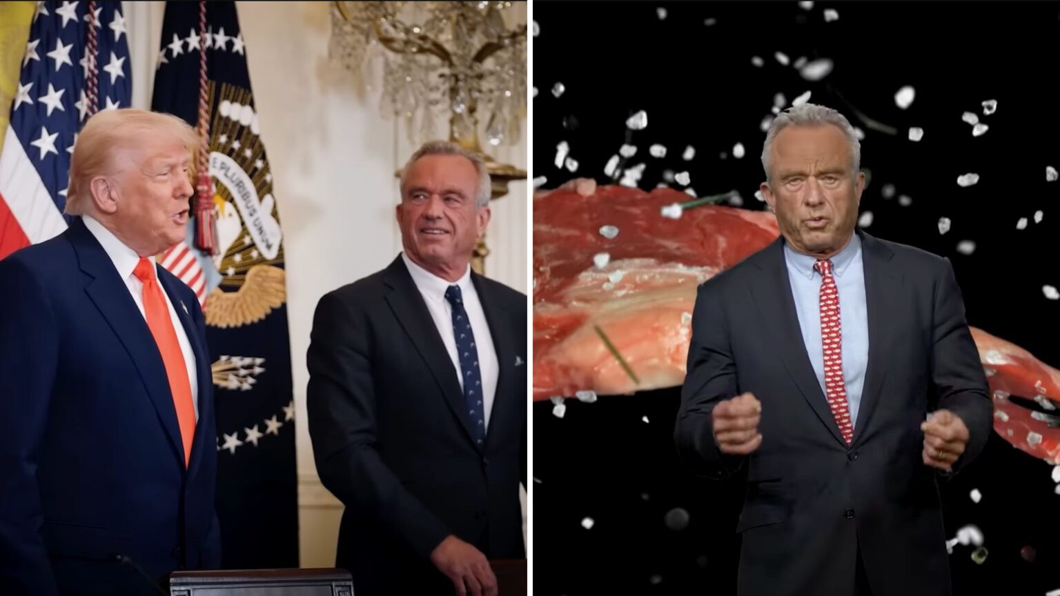 “La carne non provoca infarti”: Robert F. Kennedy Jr. sfida decenni di studi e scatena la bufera nella comunità scientifica Donald Trump con Robert F. Kennedy Jr.