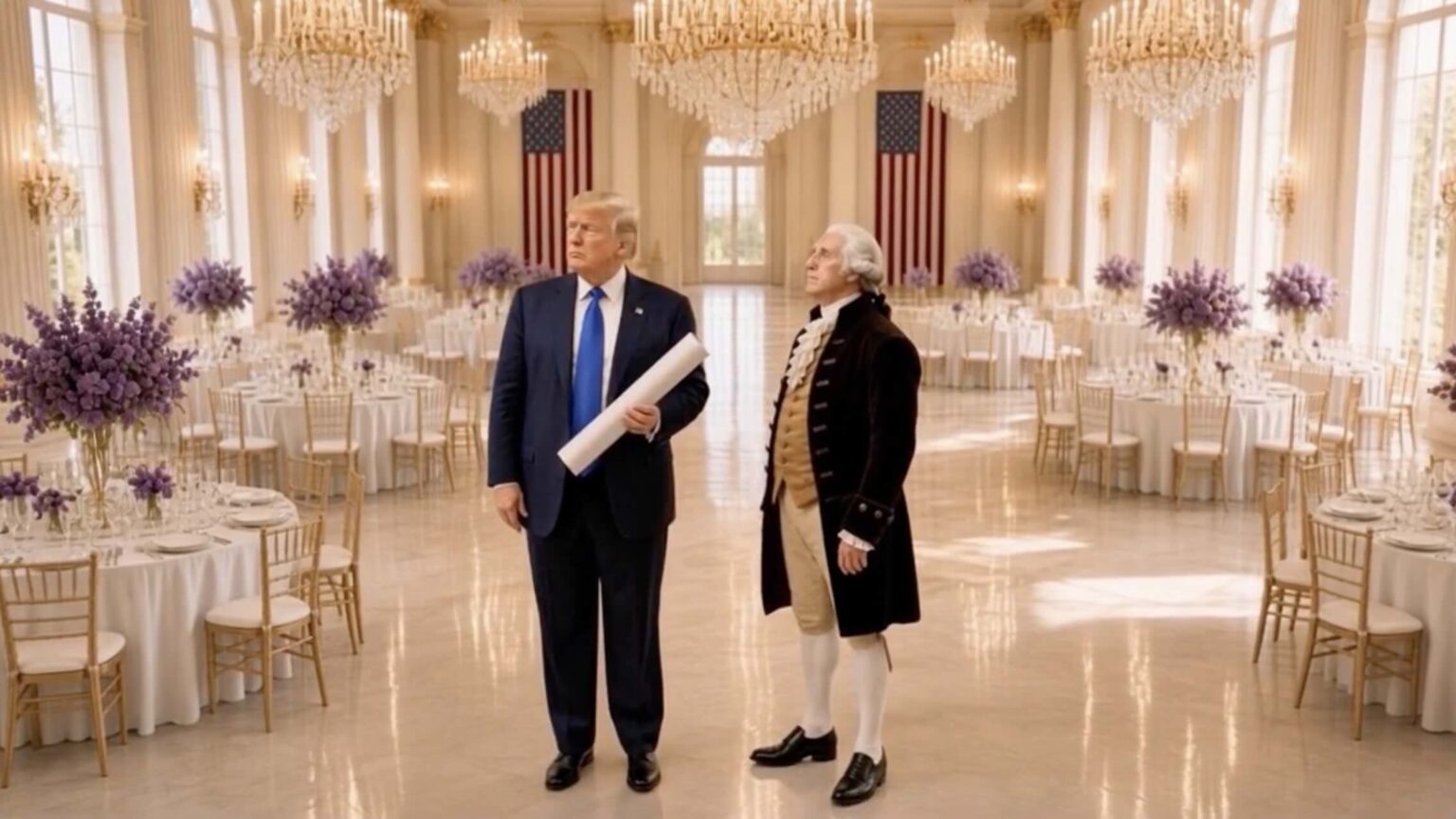 Donald Trump “incontra” George Washington grazie all’IA e gli mostra la nuova Casa Bianca: quello che accade è surreale Donald Trump e George Washington
