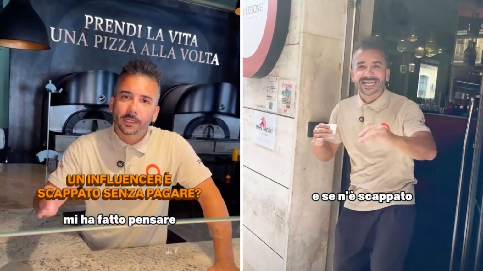 Visualizza questo post su Instagram Un post condiviso da Lelepizza (@lelescandurra) Influencer che scappa dalla pizzeria senza pagare