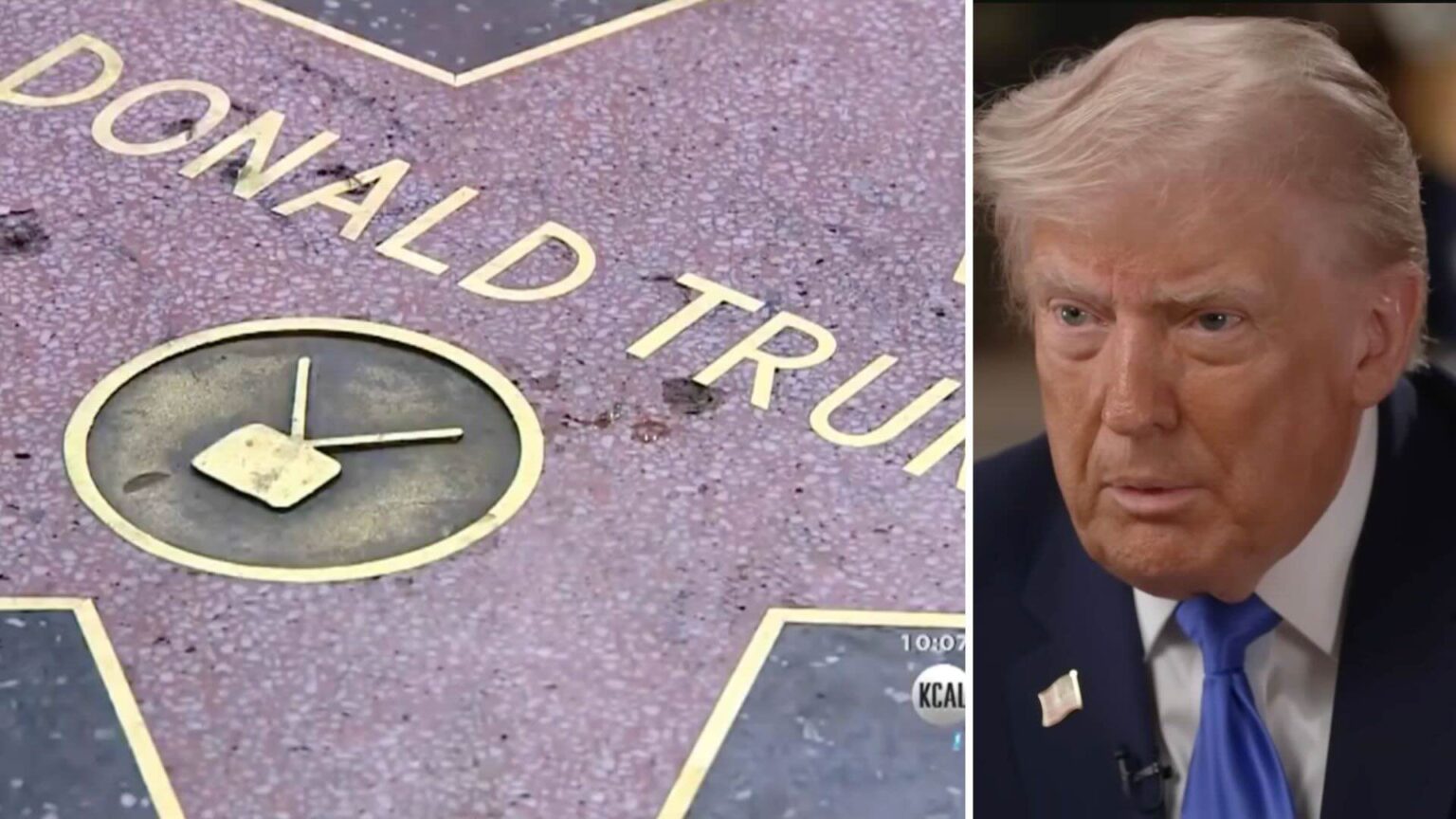 Donald Trump, ancora vandalizzata la sua stella sulla Walk of Fame: nessun’altra a Hollywood viene colpita così spesso La stella di Donald Trump sulla Walk of Fame