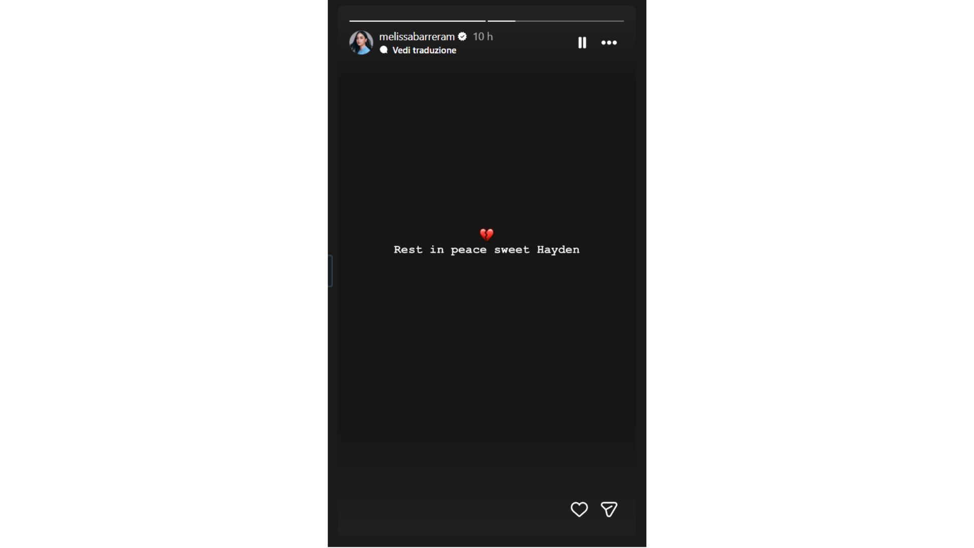La stories di Melissa Barrera