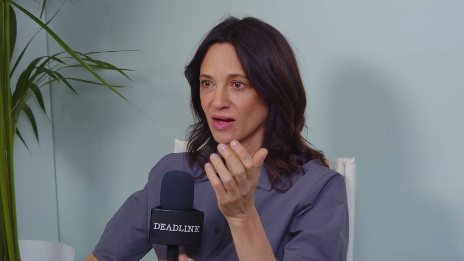 “Chi dice che sono raccomandata ha visto solo i miei filmacci, non i film francesi”: Asia Argento e la sua visione cinica dell’umanità Asia Argento durante un'intervista