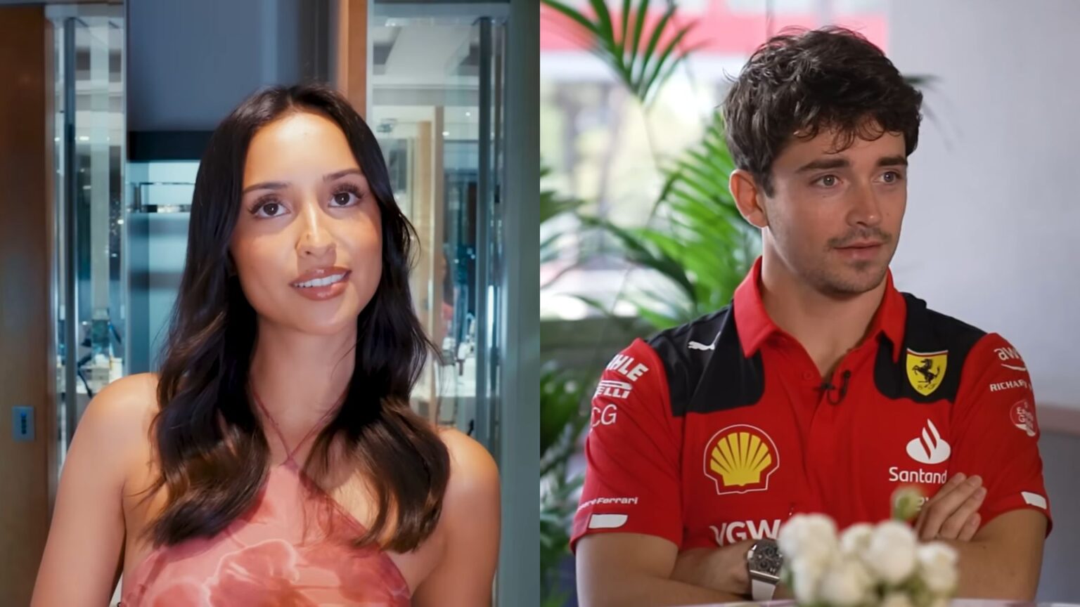 Charles Leclerc e Alexandra Saint Mleux