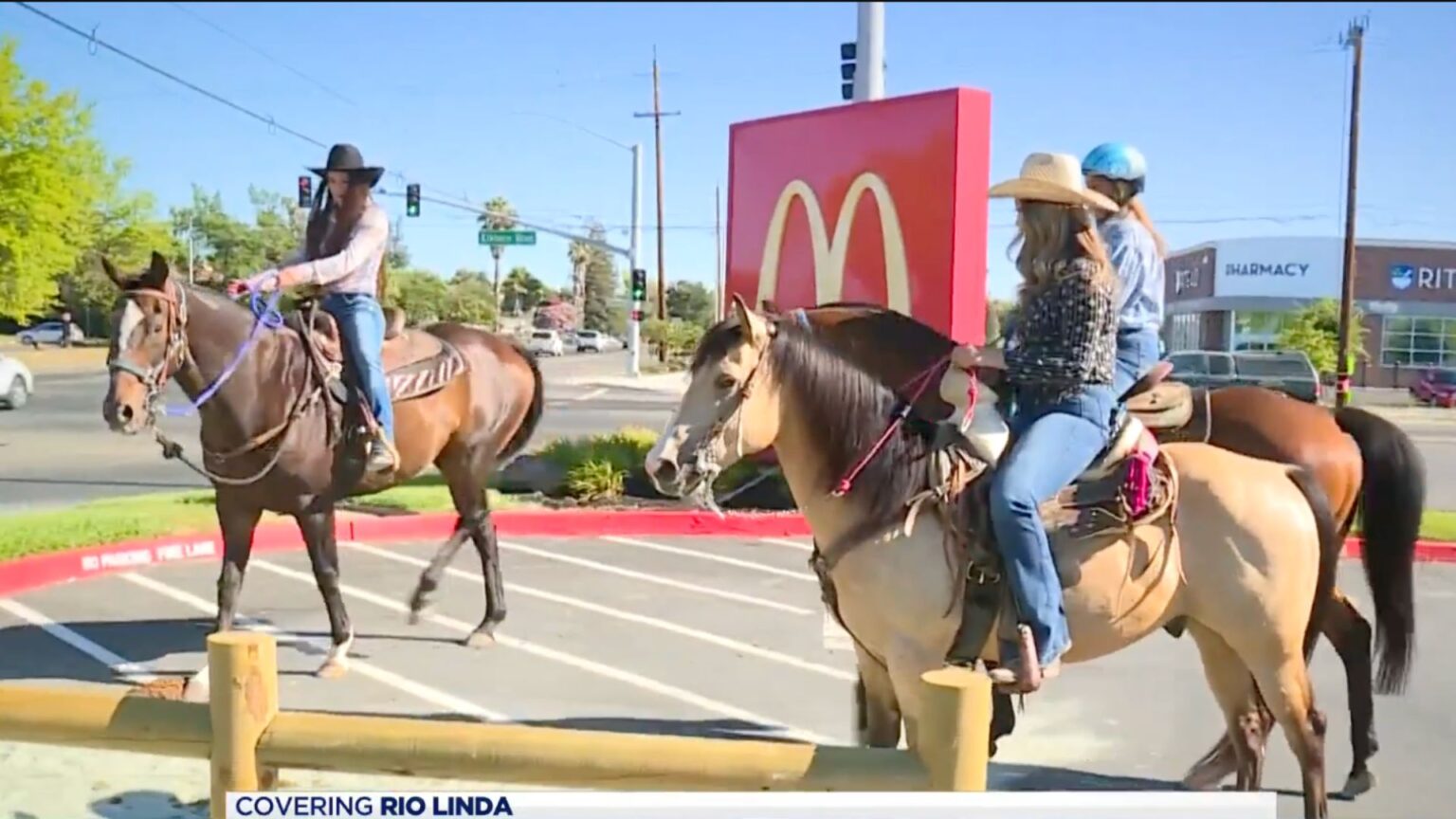 Due ragazzi arrivano al McDonald’s in sella a due cavalli: quello che succede a Barletta sembra un film del Far West Ragazzi a cavallo al McDonald's