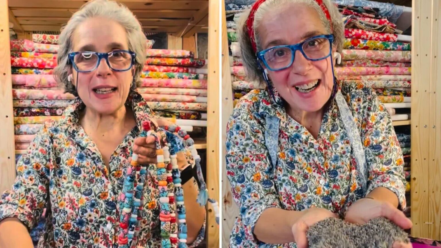 Zia Giulia conquista Instagram con le sue collane di lavanda: le crea a Firenze, ma ormai le vogliono in tutto il mondo Zia Giulia e le collane di lavanda