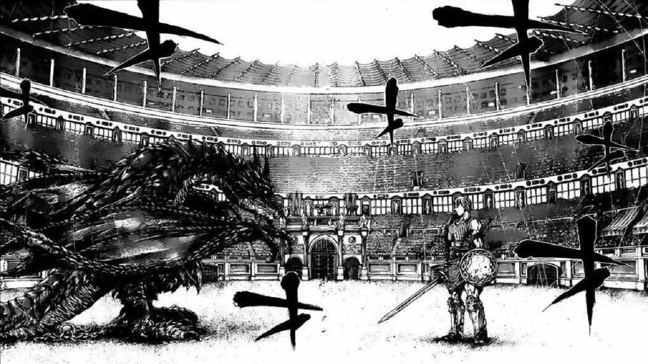 La viverna di Bestiarius Omnibus (©Planet Manga)