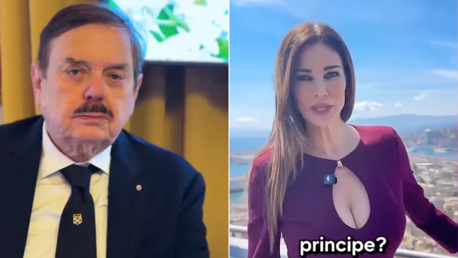 Il principe Pallavicino a 82 anni confessa cosa prova per Manuela Arcuri: “Spero che anche lei sia un po’ innamorata di me” Il principe Pallavicino e Manuela Arcuri