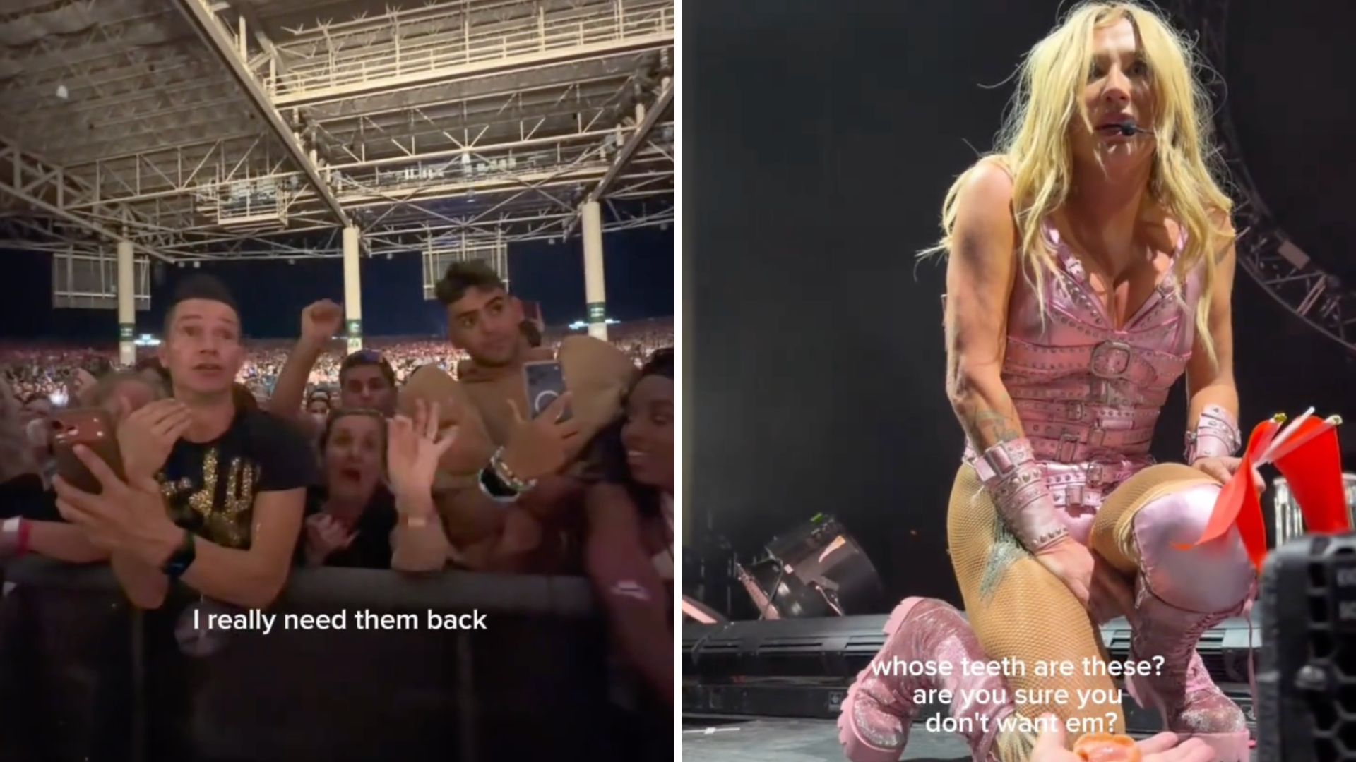una fan si sfila la dentiera e la regala a kesha durante il concerto ma pochi secondi dopo cambia tutto da Screenworld.it una fan si sfila la dentiera e la regala a kesha durante il concerto ma pochi secondi dopo cambia tutto