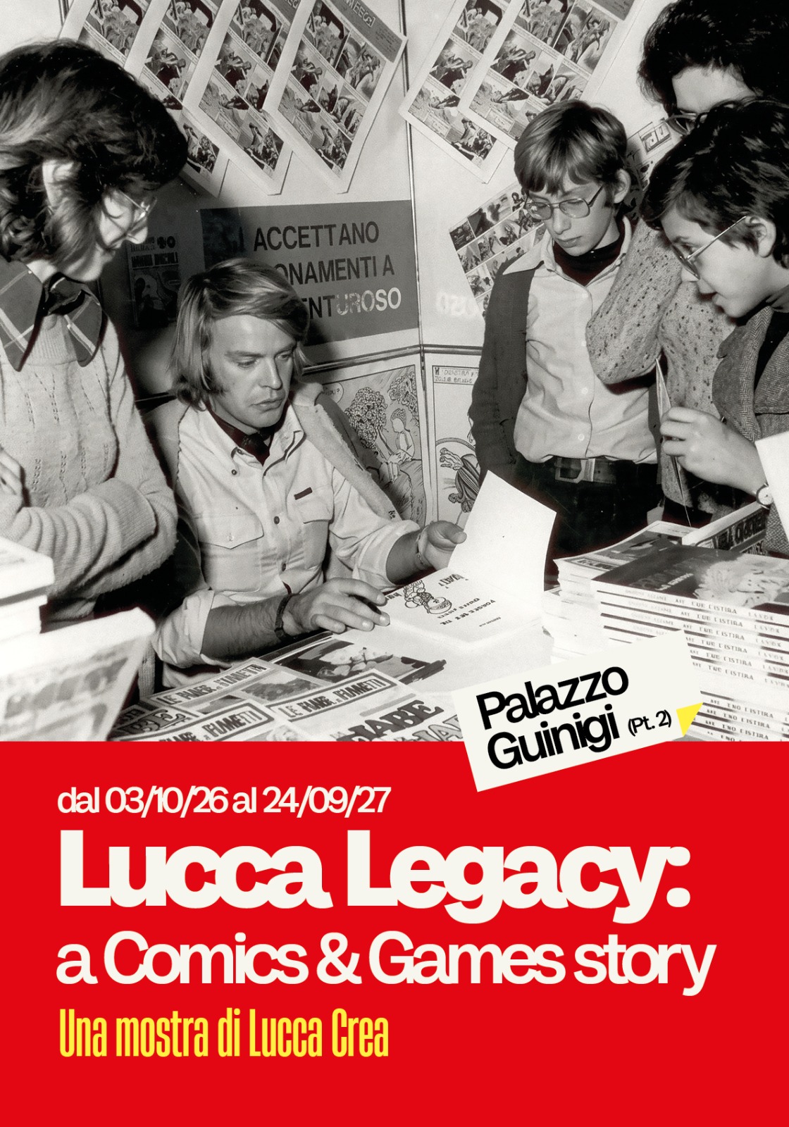 Manifesto della mostra Lucca Legacy