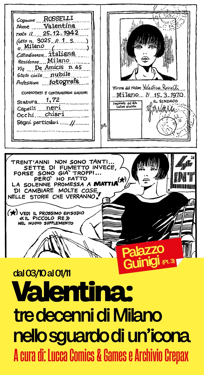 Manifesto della mostra su Valentina