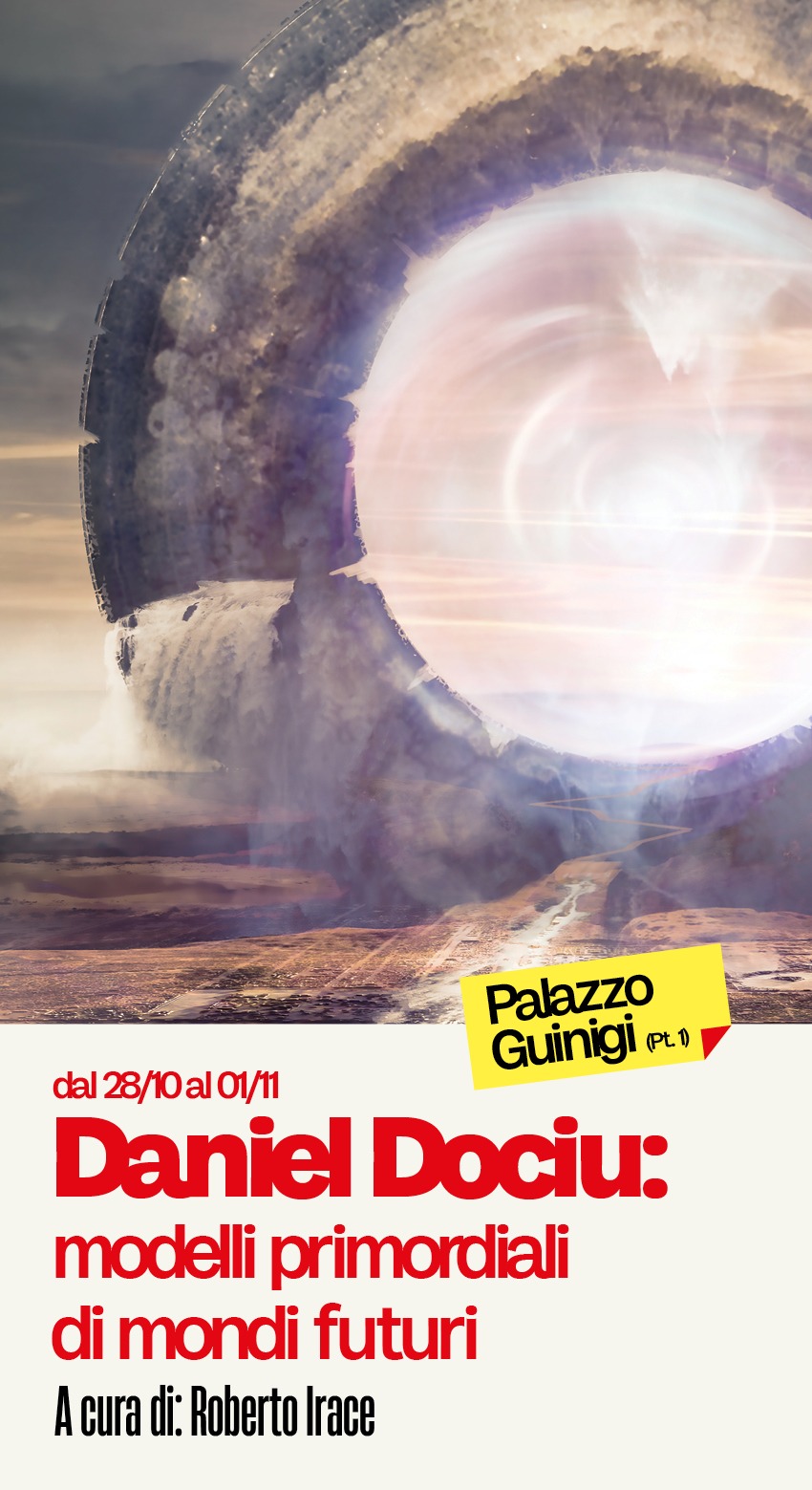 Manifesto della mostra su Daniel Dociu