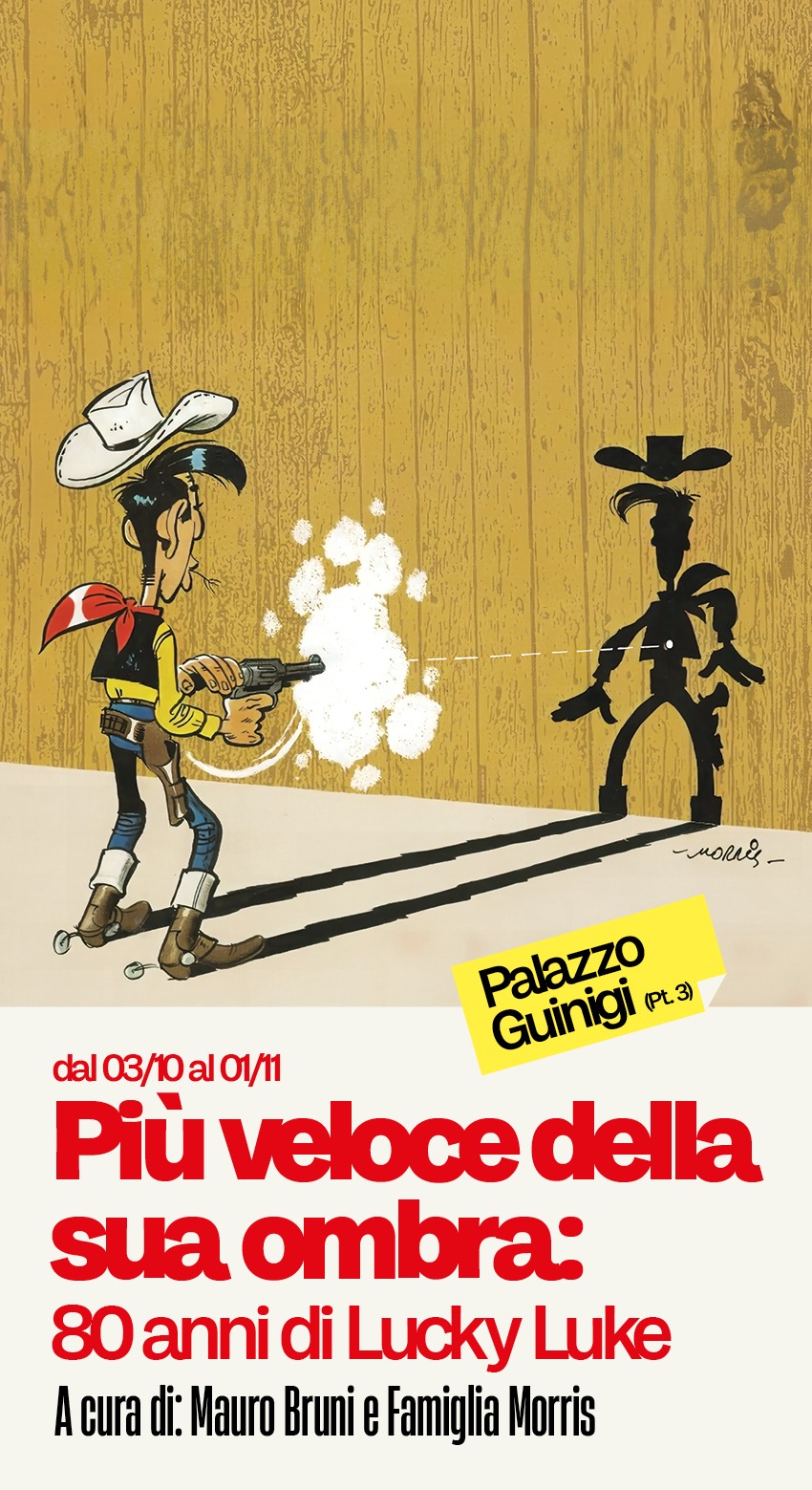 Manifesto della mostra su Lucky Luke