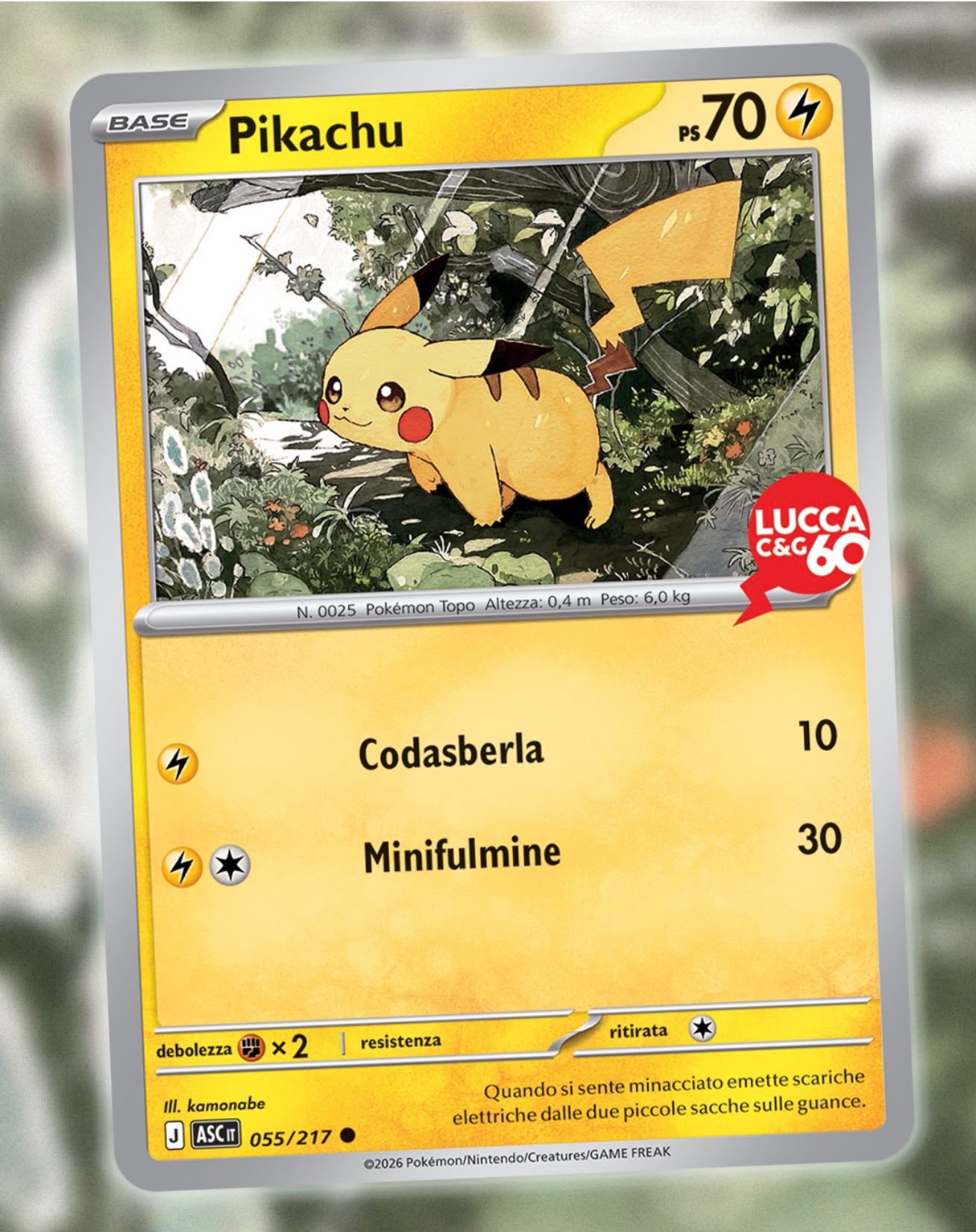 L'esclusiva carta Pokémon per Lucca Comics & Games 2026